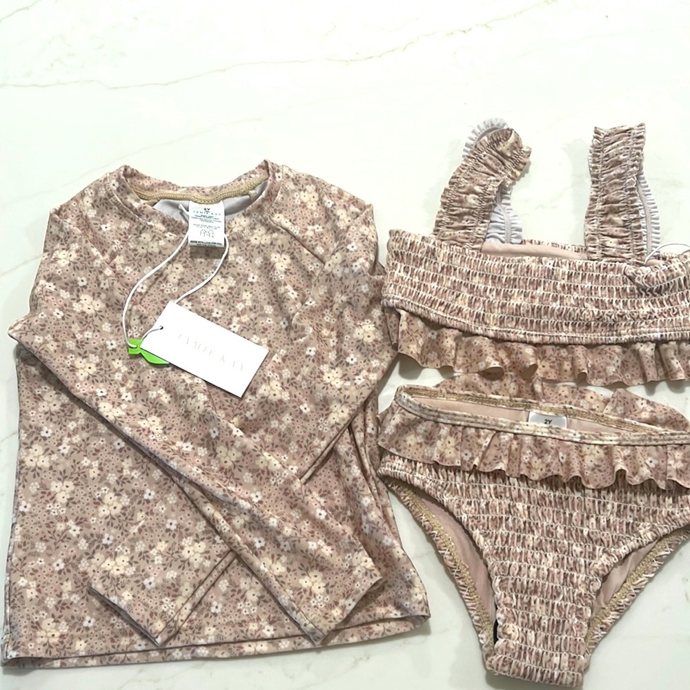 Jamie Kay bikini and rash guard 2y